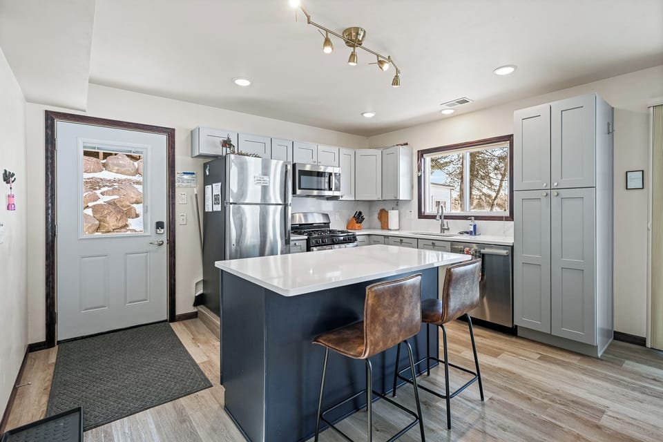 Kitchen basics covered—soap and cleaning essentials ready to use