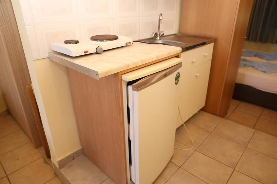 Quadruple Room, Balcony, Garden View | Private kitchen