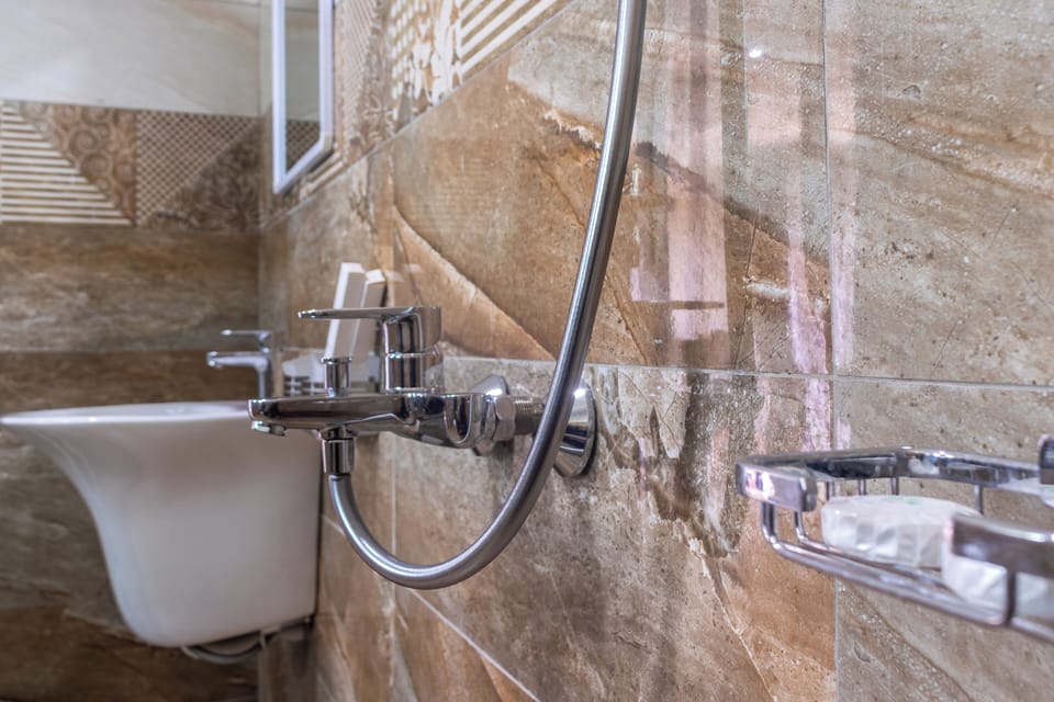Bathroom | Shower, free toiletries, towels, soap