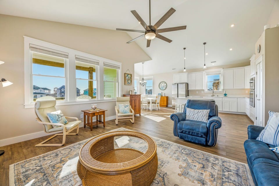 Surf or Sound Realty - 1240 - Coastal Breeze - Great Room -2