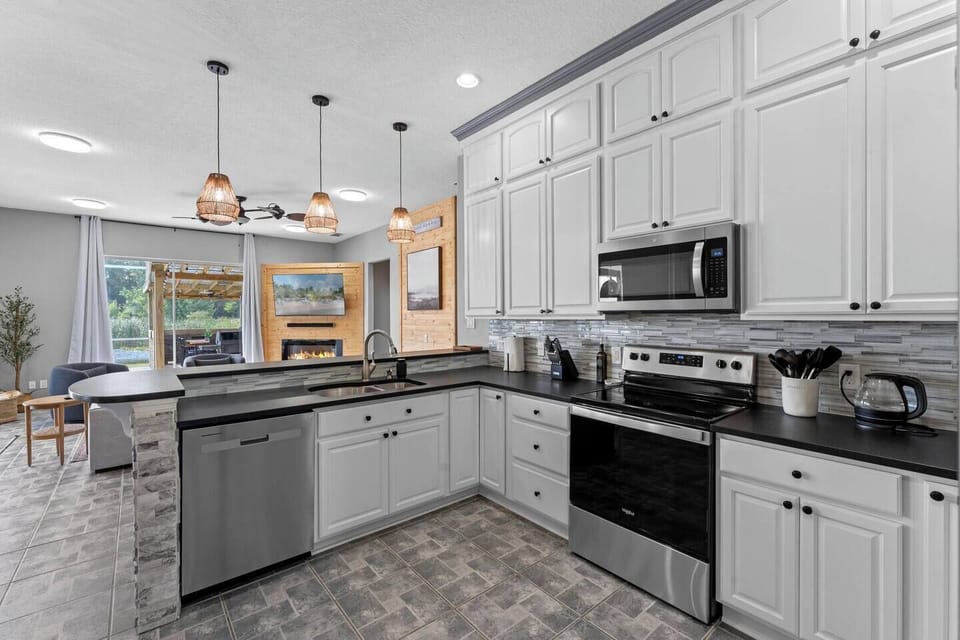 Spacious Kitchen with everything you need for meals