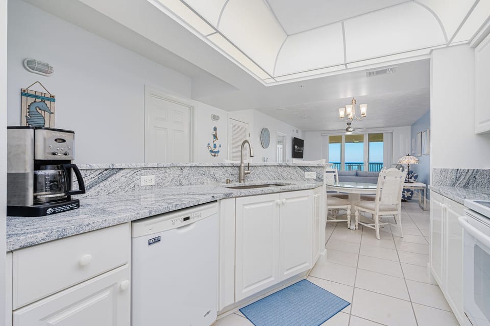 Cooking with an oceanfront view!