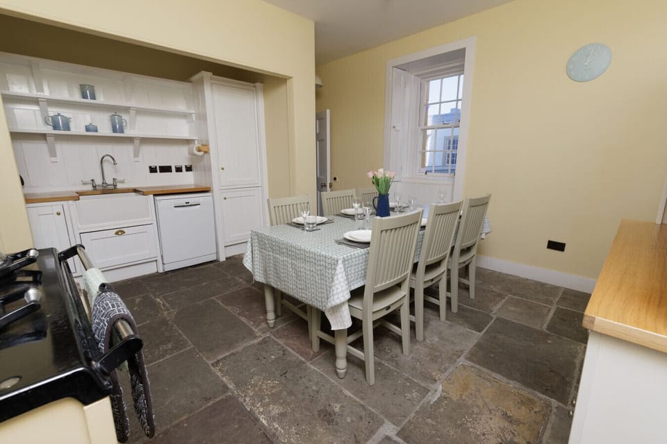 Dining area and kitchen