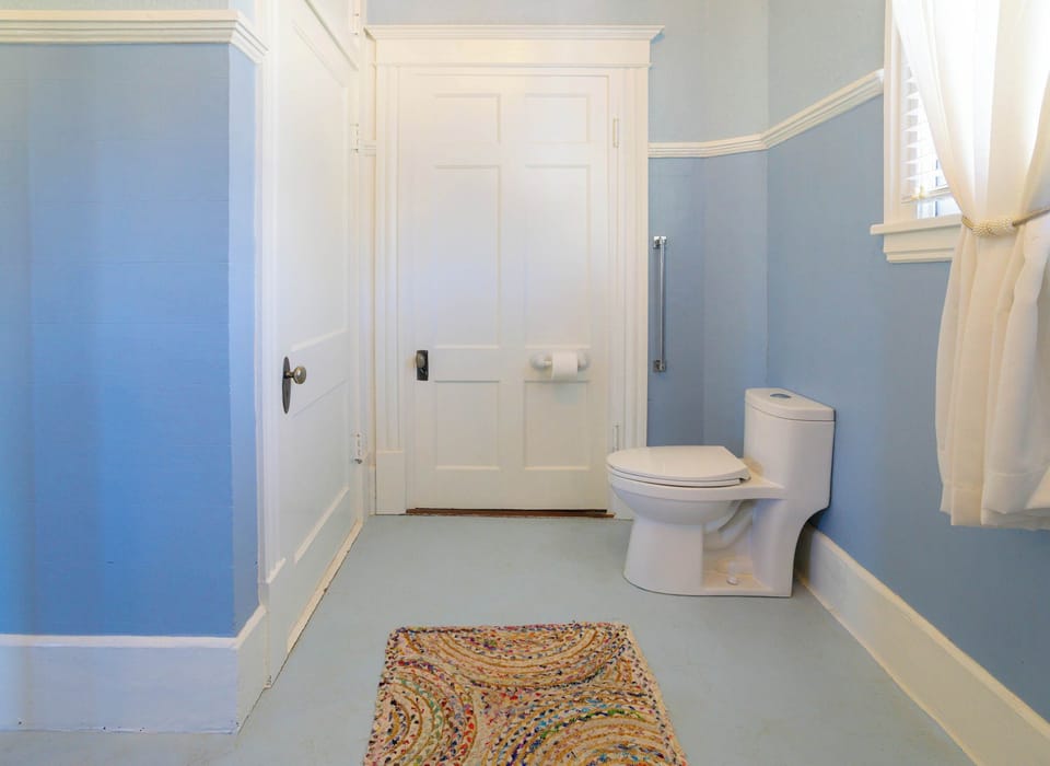Ensuite bathroom with shower