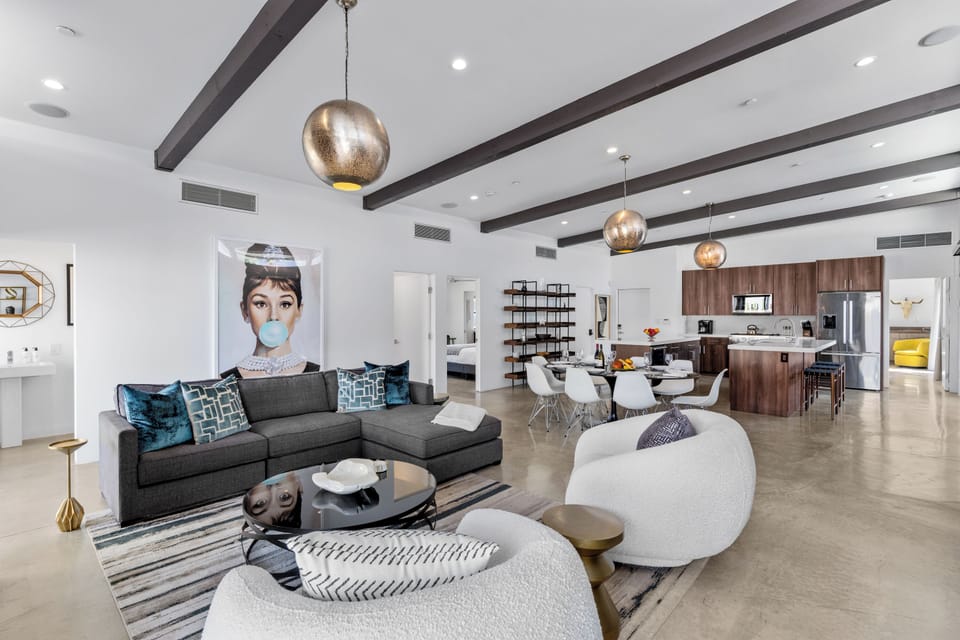 Open-concept living space