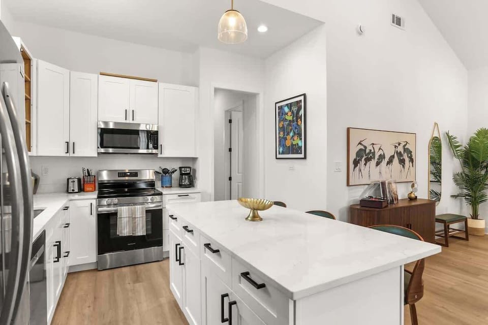 Fully stocked kitchen 