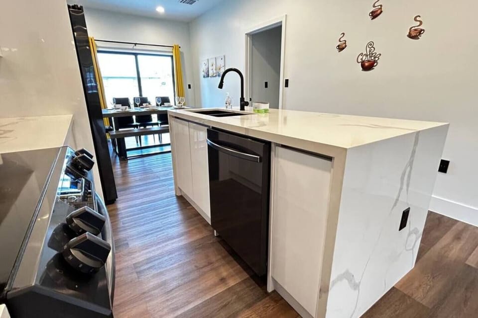 Open Concept Kitchen with Island Seating
