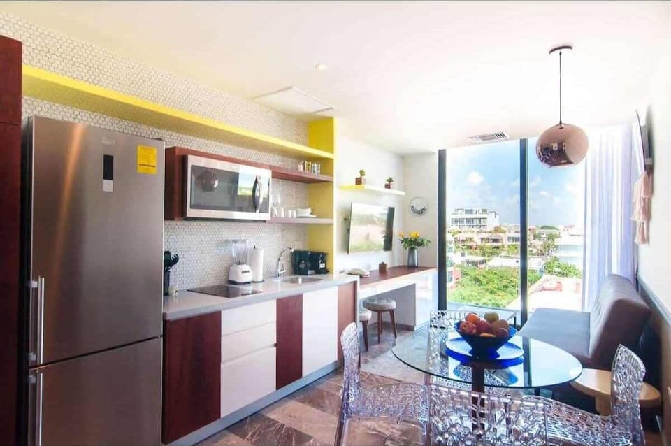 a welcoming and very bright space