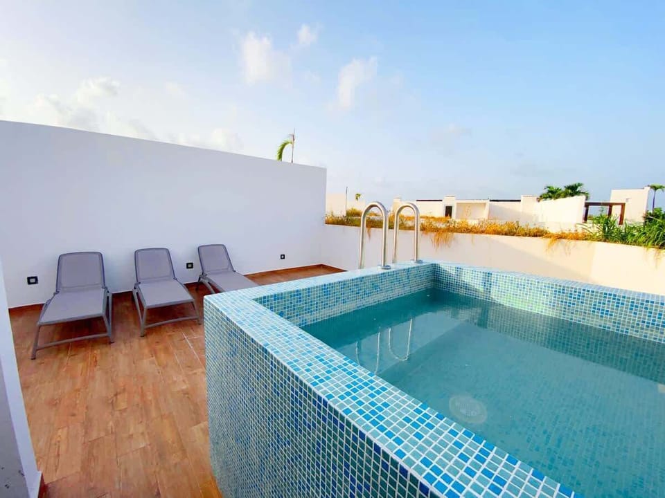 Relax on the private rooftop terrace.