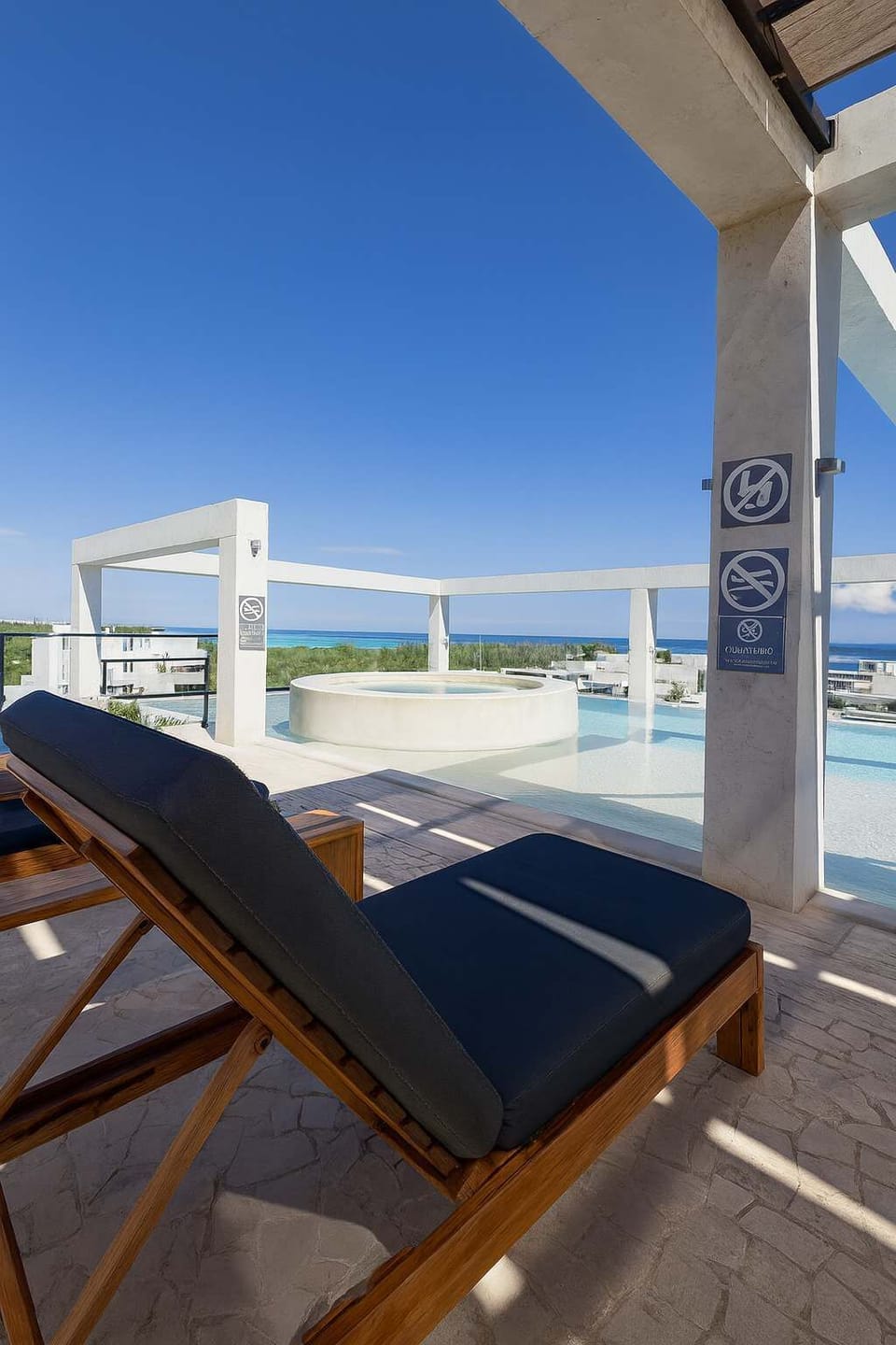 Equipped with everything you need to enjoy the sun and our pool