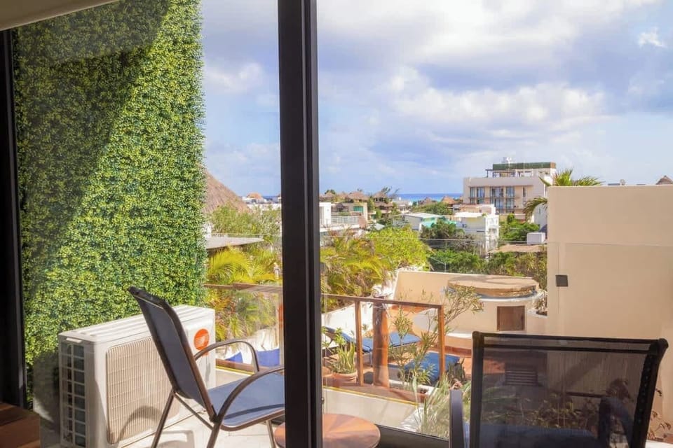 Private balcony; enjoy the view.
