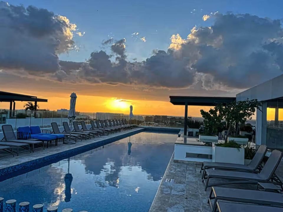Rooftop pool; perfect for relaxation.