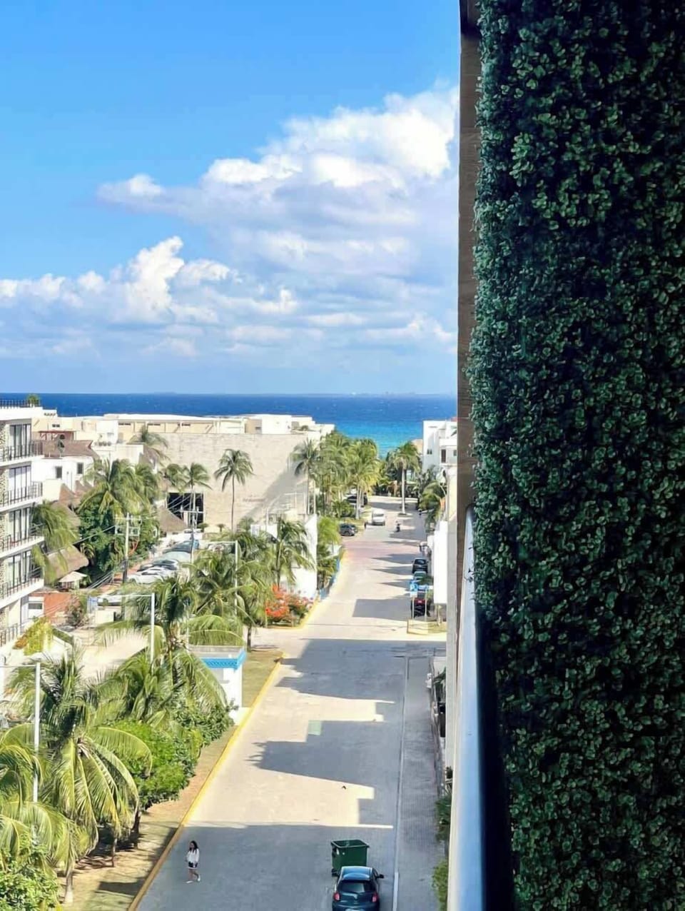 Beachfront view.