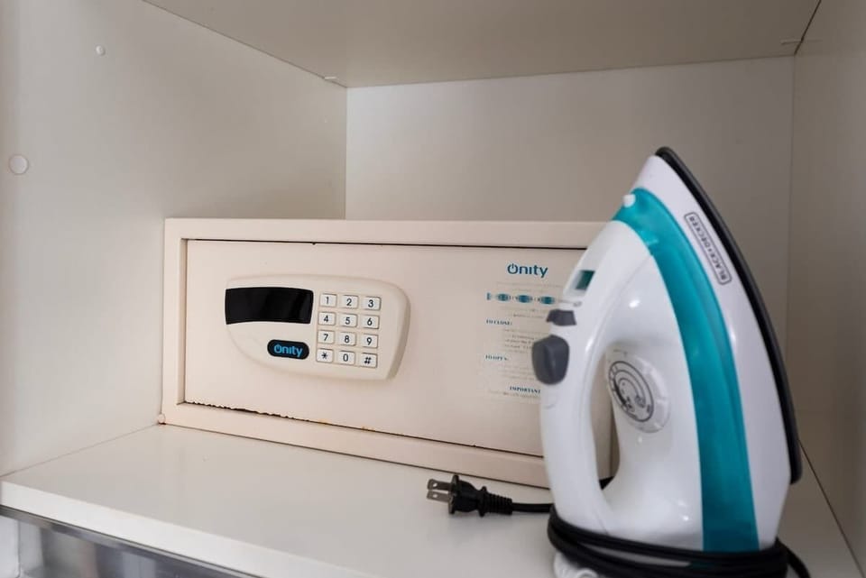 In-room safe; secure your valuables.