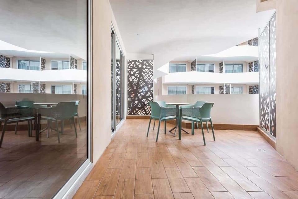 Shared lounge area; ideal for socializing.