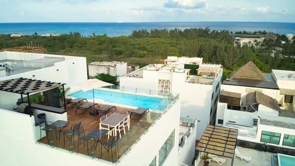 Relax by the pool; enjoy the view.