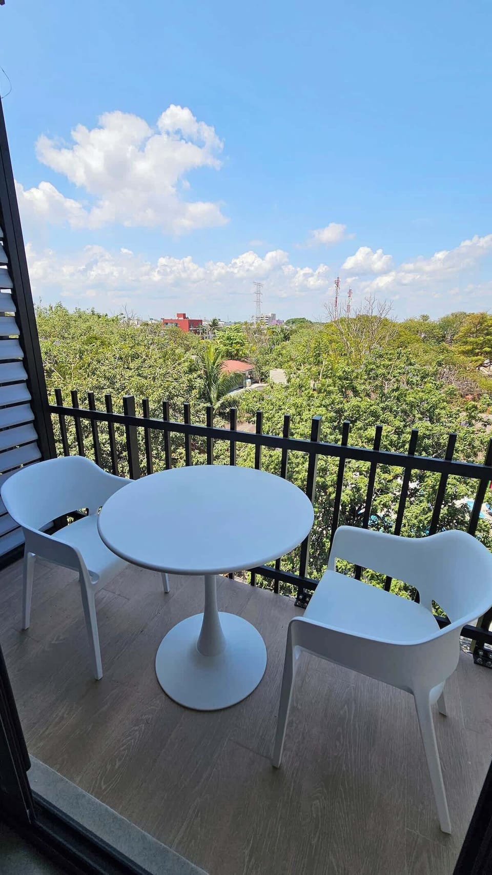 Excellent view from the private balcony