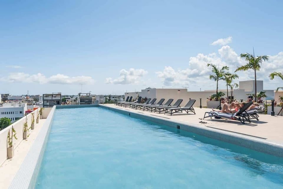 From our rooftop pool you'll have some of the best views in the city
