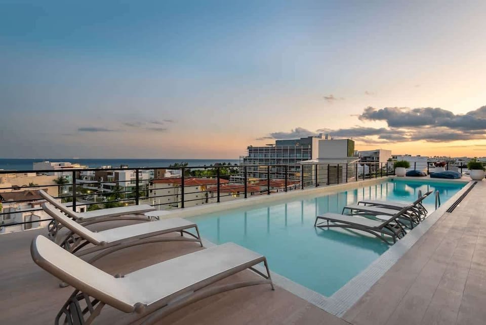 The rooftop is equipped with sun loungers, tables and chairs so you can be completely comfortable.