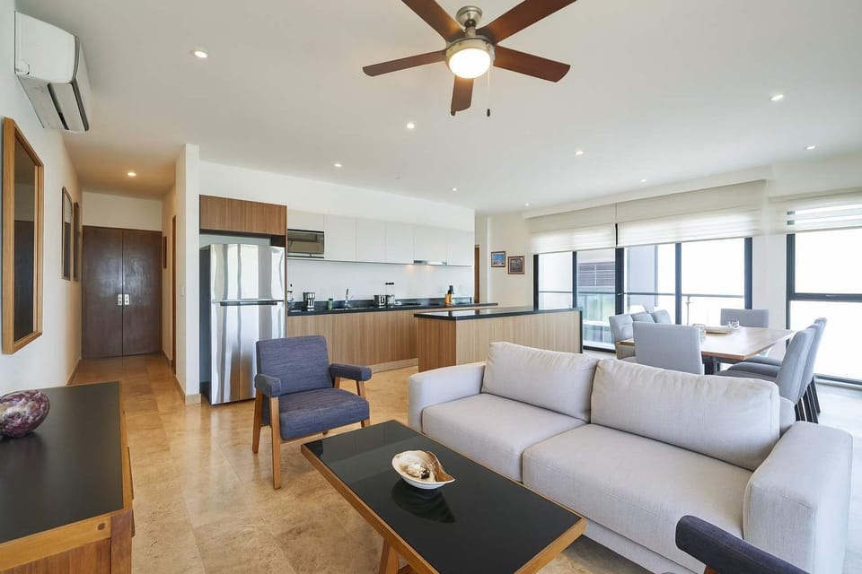 Spacious living area; relax in comfort.