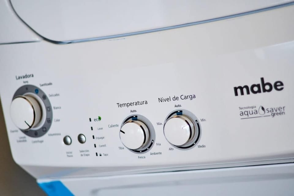 Convenient washer and dryer.
