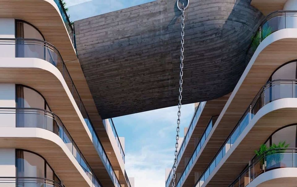 Alberca en forma de barco / POOL WITH SHAPE OF BOAT