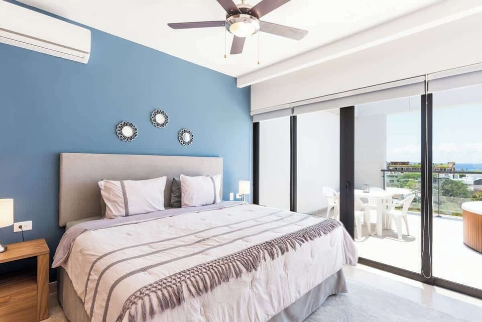 Another view of the comfortable bedroom, ready for you.
