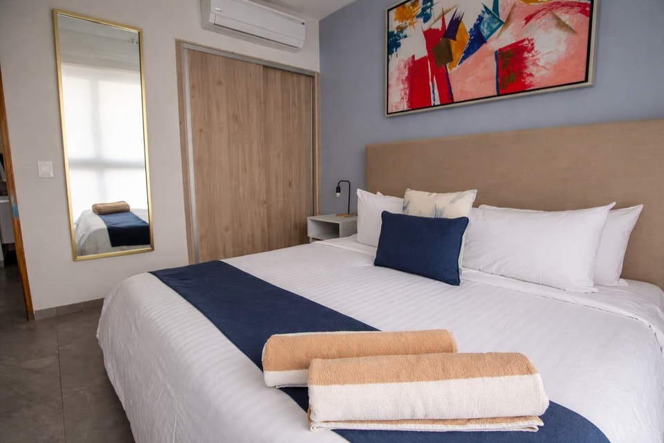Wake up refreshed in your comfortable bedroom.