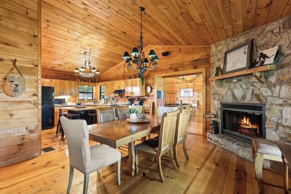 Large dining room table for group meals