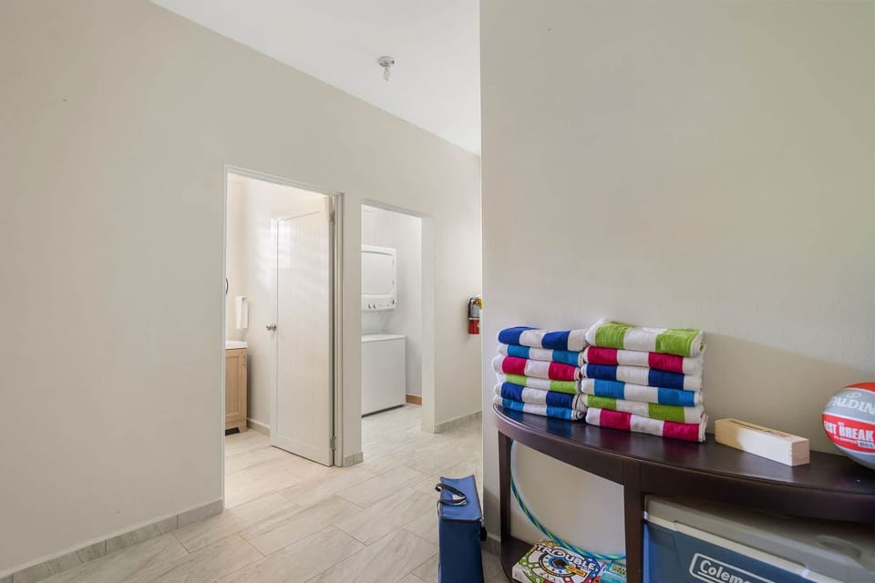 First floor bath & laundry