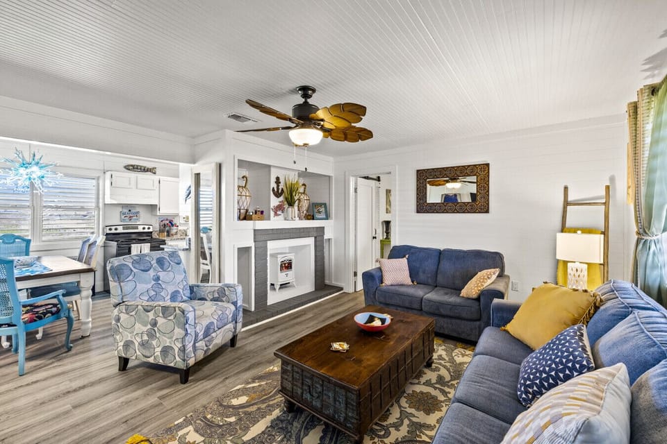 Big comfy seating for the whole crew to lounge together.
