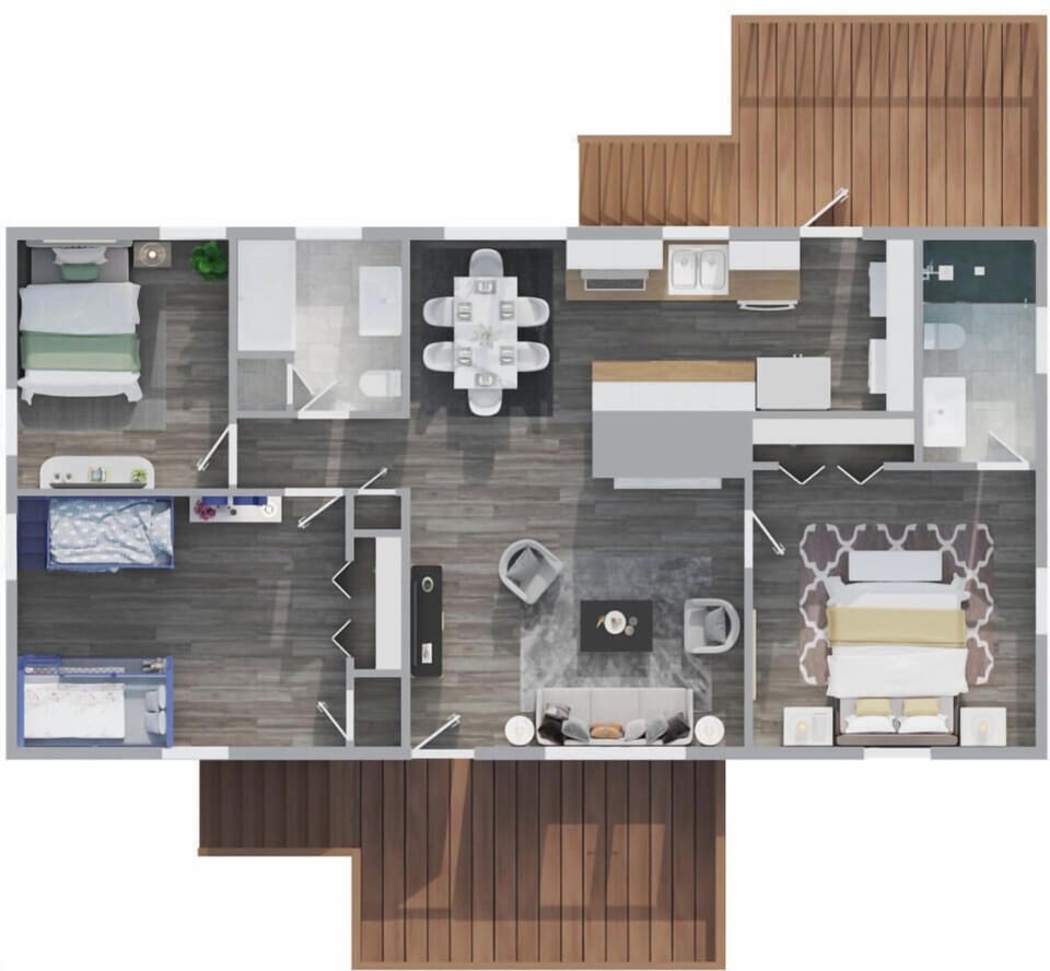 Floor plan of the home
