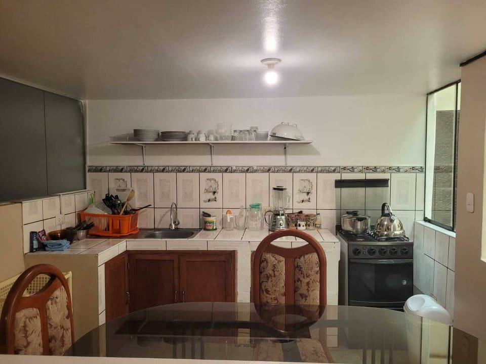 Family Apartment | Private kitchen | Shared fridge, microwave