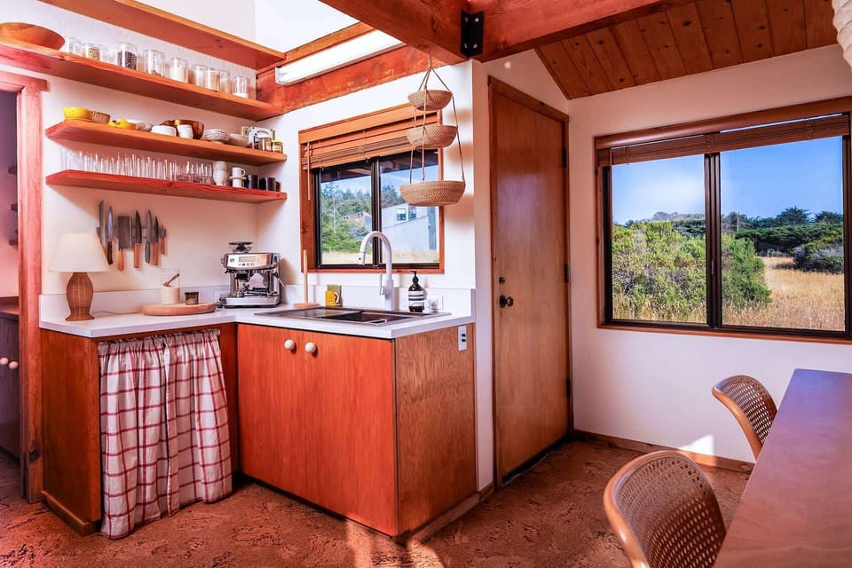 Kitchenette with an espresso maker for your morning ritual!