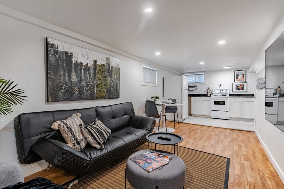 Original character features typical of a 1940s home — part of the charm, but not a fit for guests seeking modern ceiling heights.