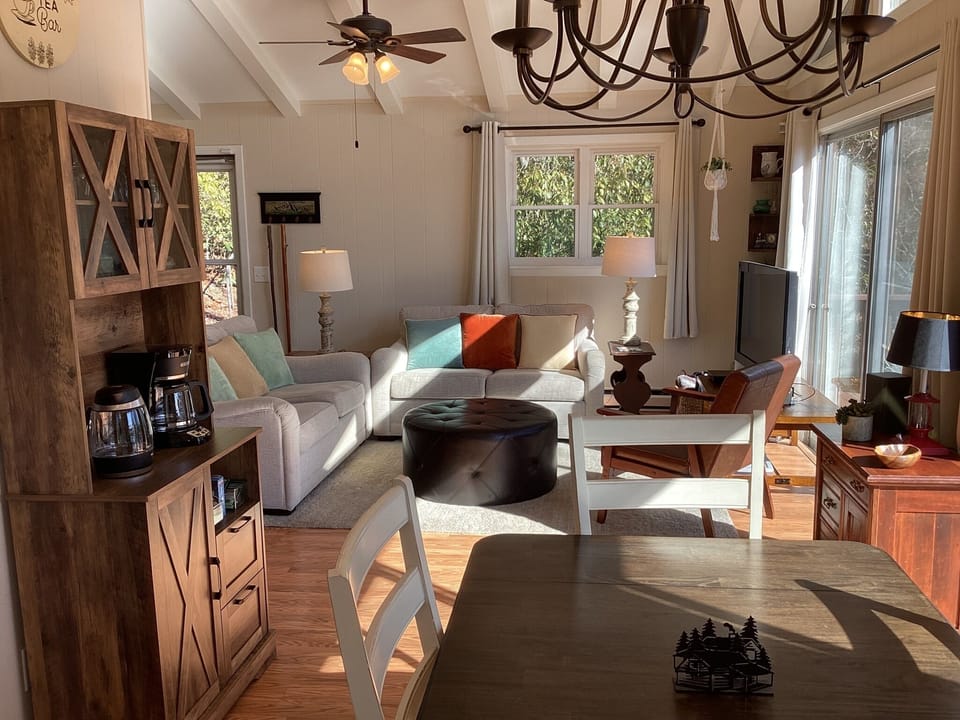 Dining room and living room