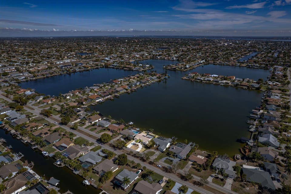 The Eight Lakes area there are two sets of 4 lakes, which Villa Dawn sits on