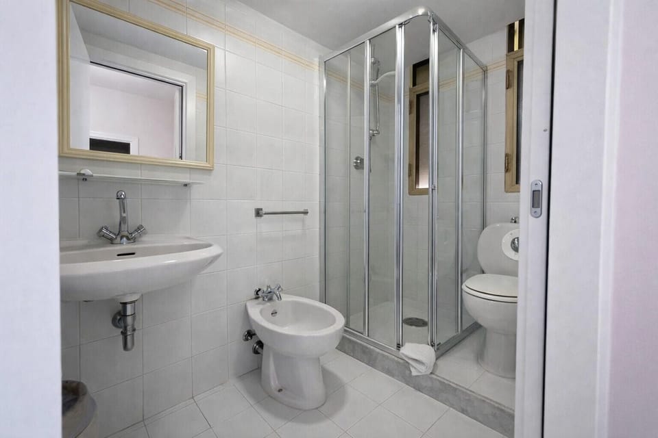 Free toiletries, hair dryer, towels, toilet paper