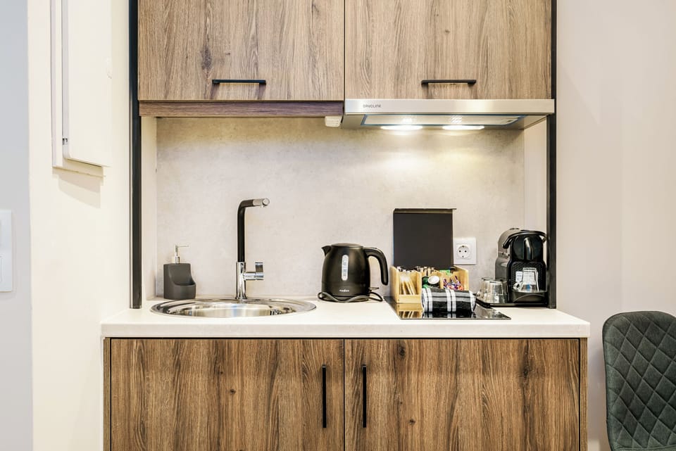 Compact kitchenette with all the essentials