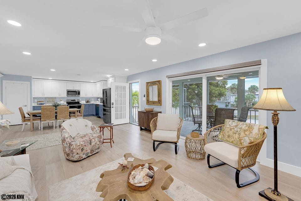 Air conditioned, sun filled rooms for your next family vacation