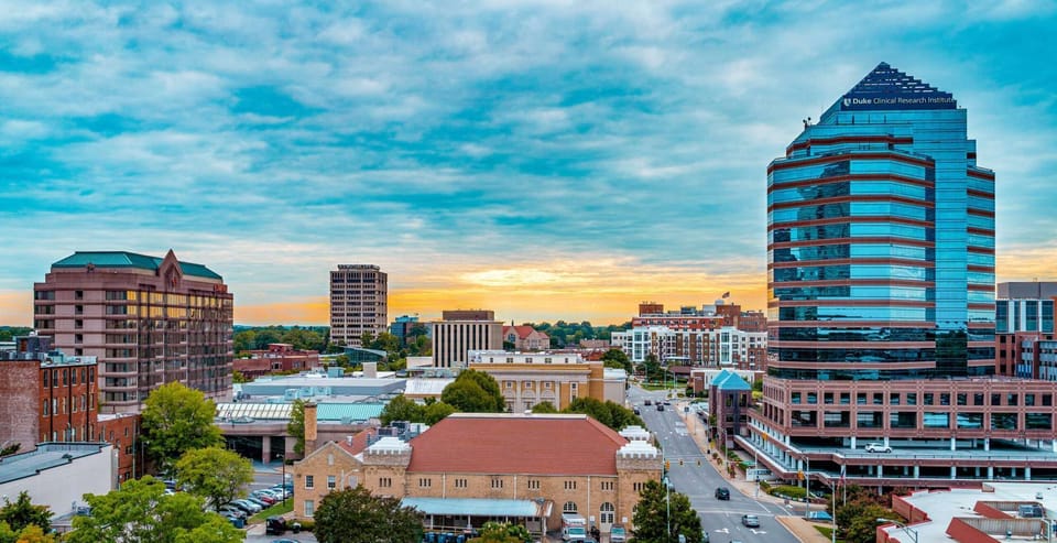 Downtown Durham – Approx. 10.7 miles (~26-min drive)