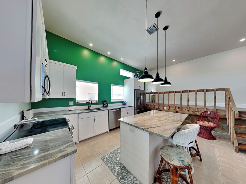Fully Equipped Kitchen with Stainless Steel Appliances