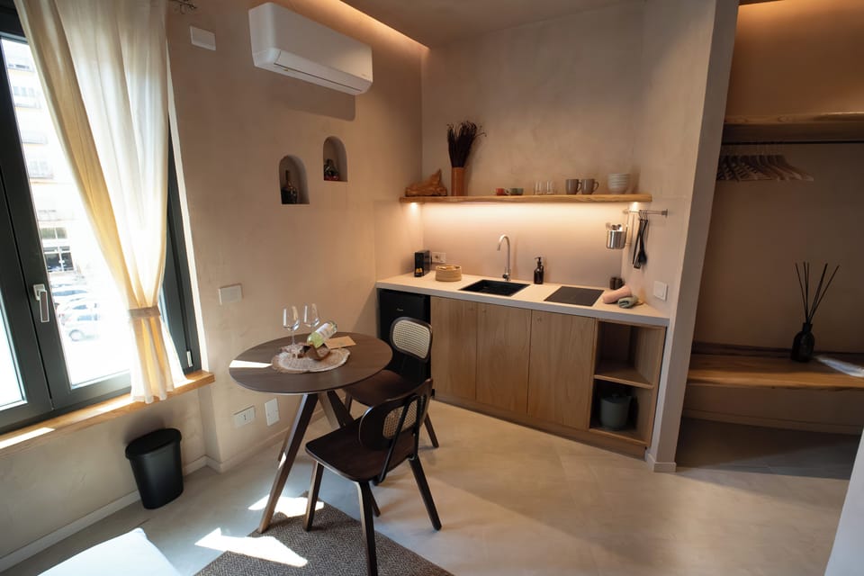 Superior Double Room, Private Bathroom, City View | Private kitchen | Full-size fridge, stovetop, espresso maker, cookware/dishes/utensils