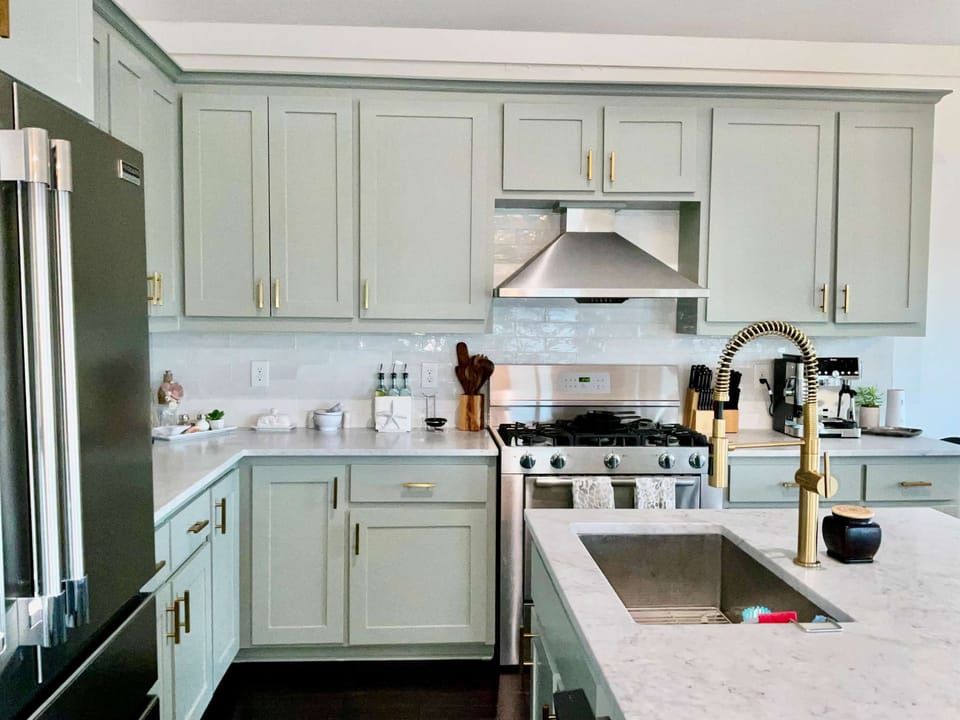 Beautiful open and remodeled kitchen fully equipped with more than you need.