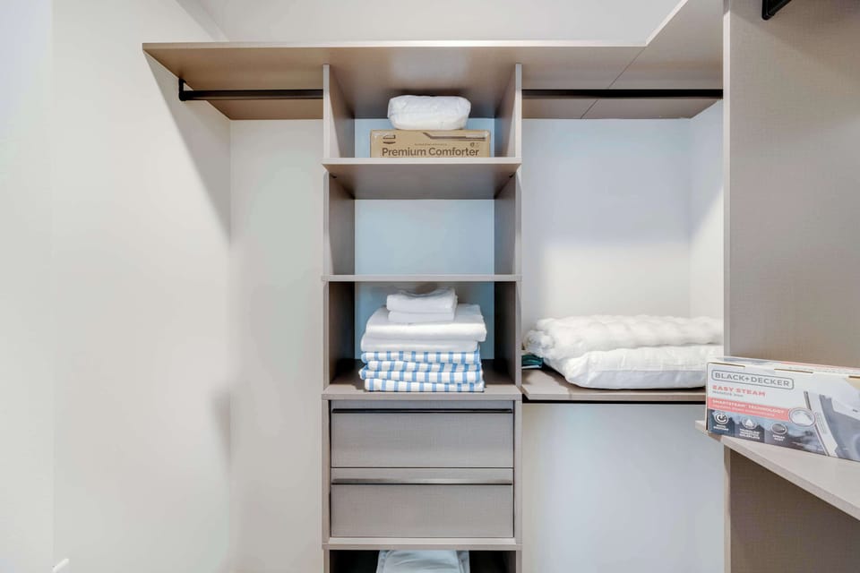 All of our linens are professionally laundered and stored in a dedicated space