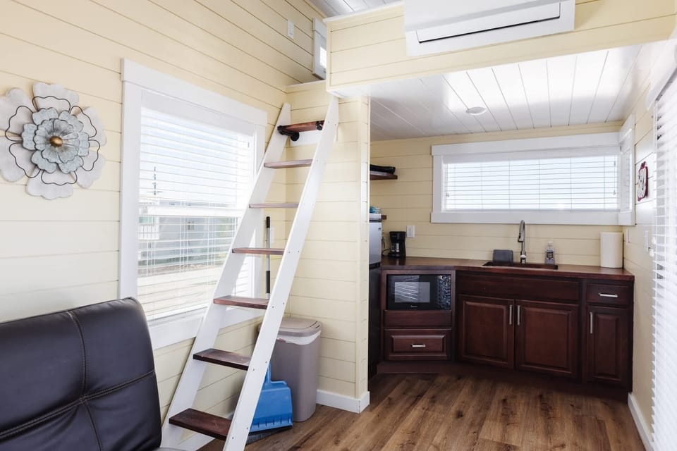 Bright open-concept layout connecting the kitchen and living area. This inviting space makes it easy to cook, dine, relax, and plan your next Southern Utah adventure.