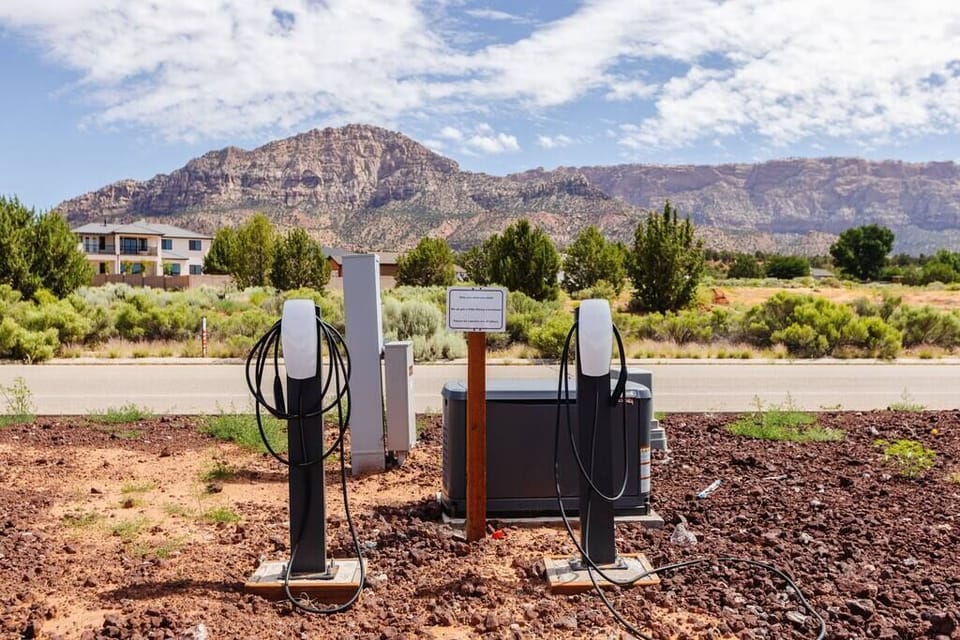 EV charging station.