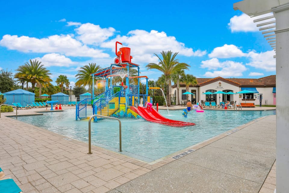 Let your children enjoy at the splash pad while you relax by the pool.