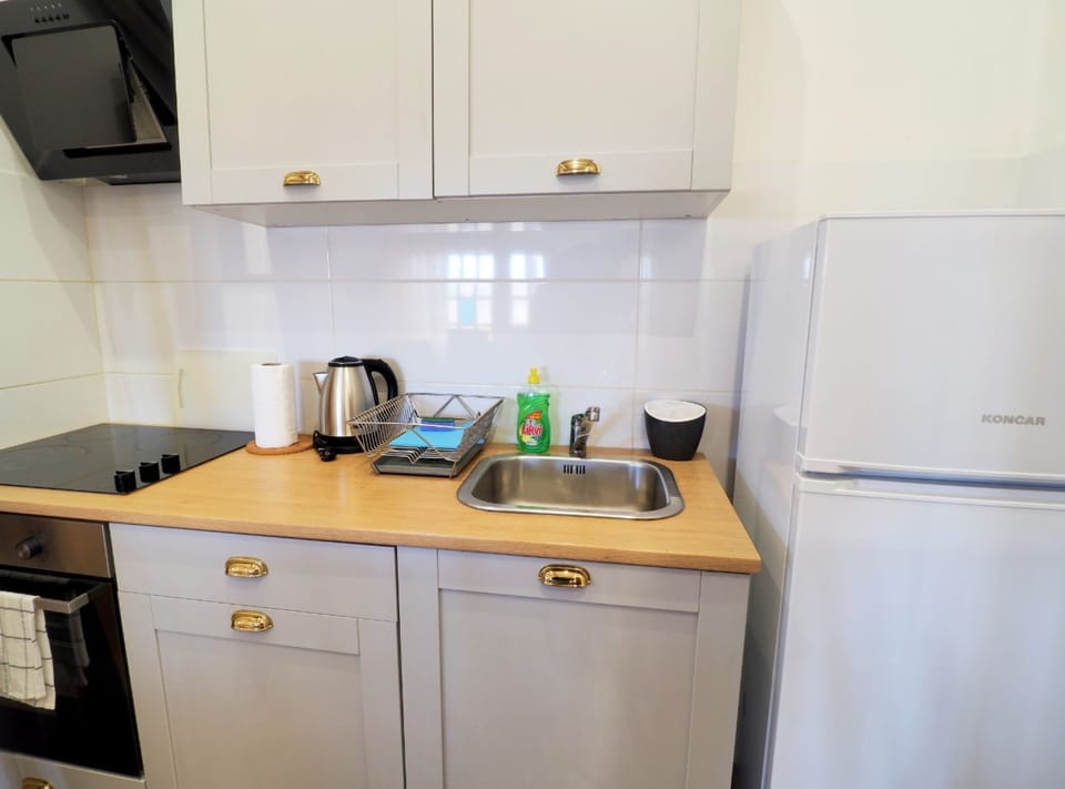 Apartment (Two Bedroom Apartment with Balcony an) | Private kitchen | Fridge
