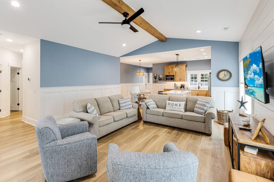 Open Concept Living Area allows everyone to be together even while engaged in different activities.